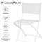 3-Piece Patio Bistro Set Folding Table and 2 Chairs Balcony Outdoor Furniture